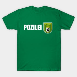 polizei, pozilei berlin T-Shirt